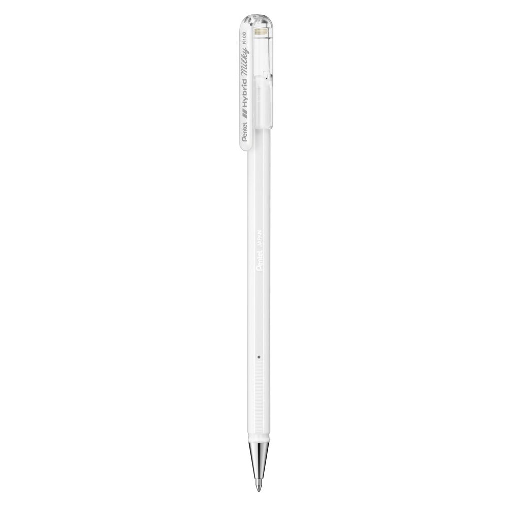 Pentel Hybrid Milky Pastel Gel Pen | Pastel White