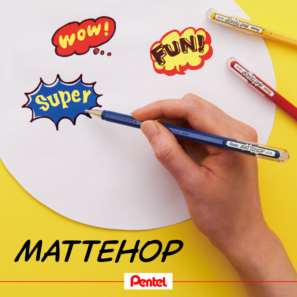 Pentel Mattehop 21-Piece Complete Box Set | 1.0mm