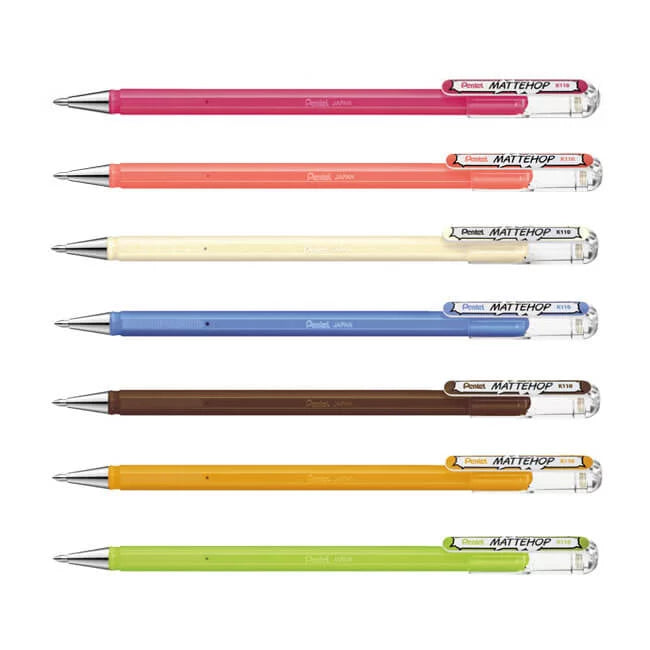 Pentel Mattehop 7-Piece Cheerful Set | 1.0mm