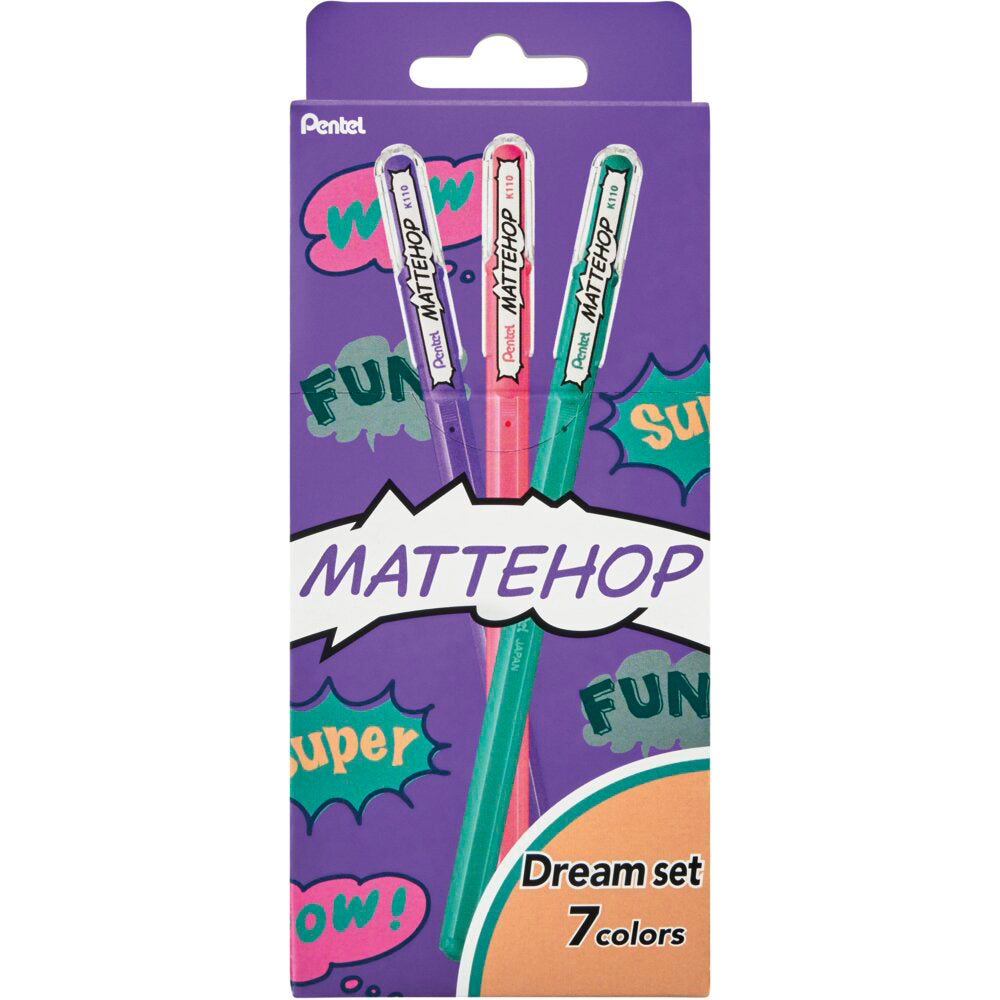 Pentel Mattehop 7-Piece Enchantment Set | 1.0mm