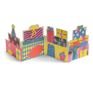 Piles of Presents | Naomi Wilkinson | Fold Out Concertina Card