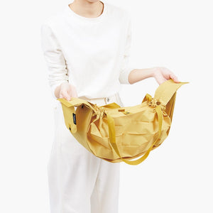 Pleated Compact Bag | Karashi | L