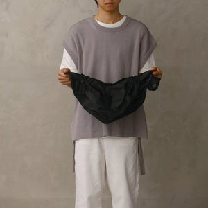 Pleated Packable Bag | Black | 27L