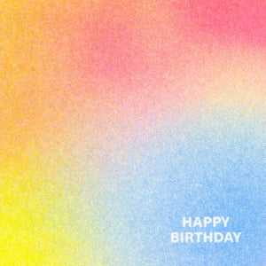 Risography postcard | Happy Birthday