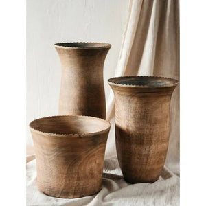 Rustic Mango Wood Vase