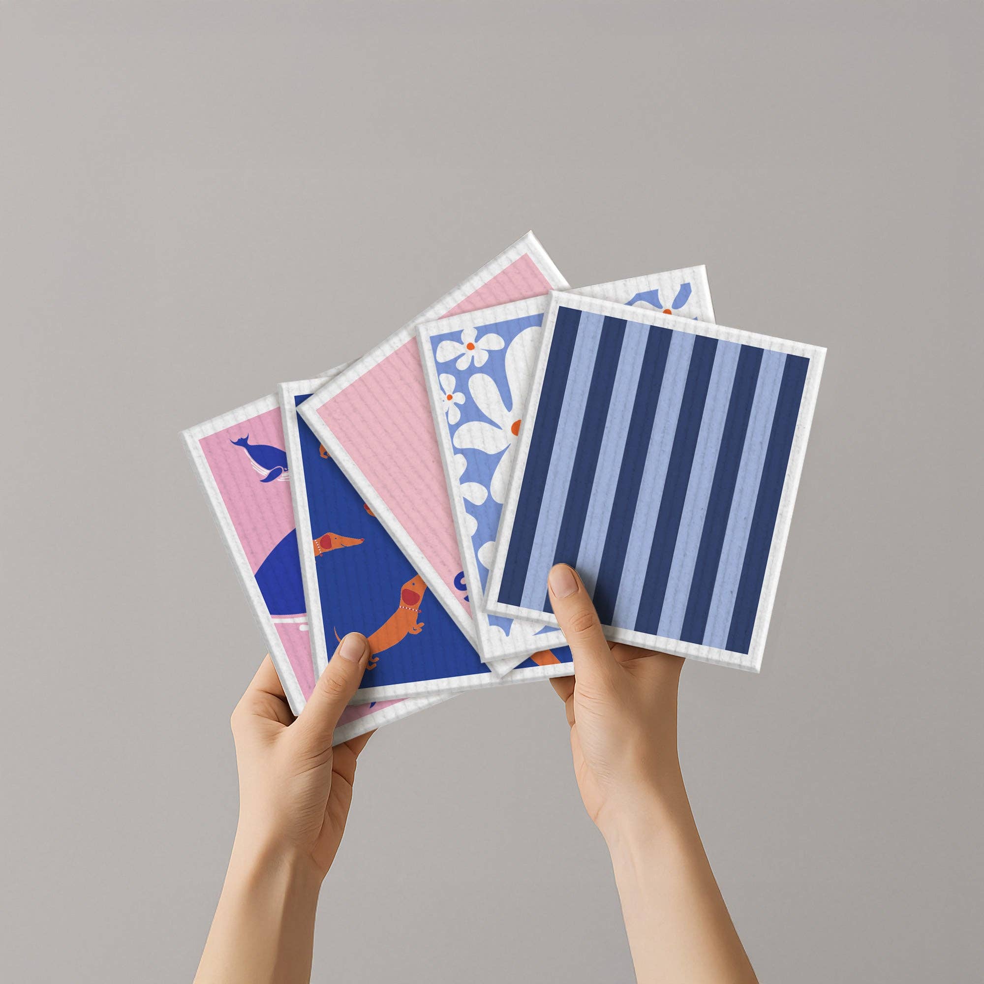 Sponge Cloth | Blue Stripes