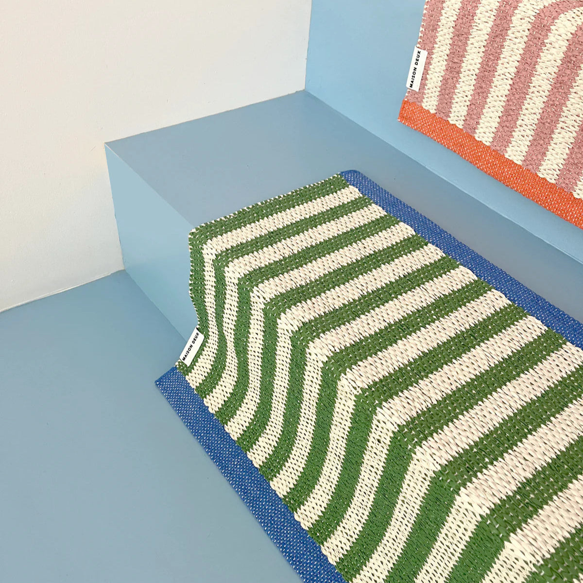 Stripe Door Mat Grass 50 x 70 cm