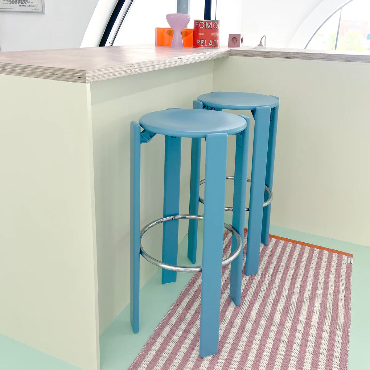 Stripe Rug Bubble Gum 70 x 150 cm