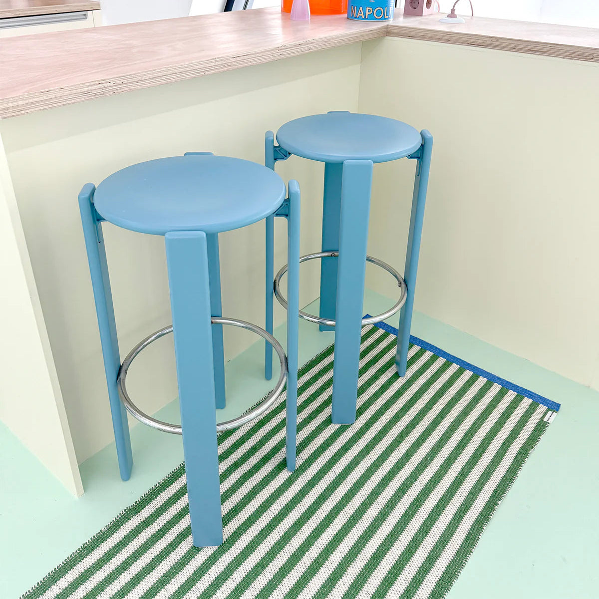 Stripe Rug Grass 70 x 150 cm