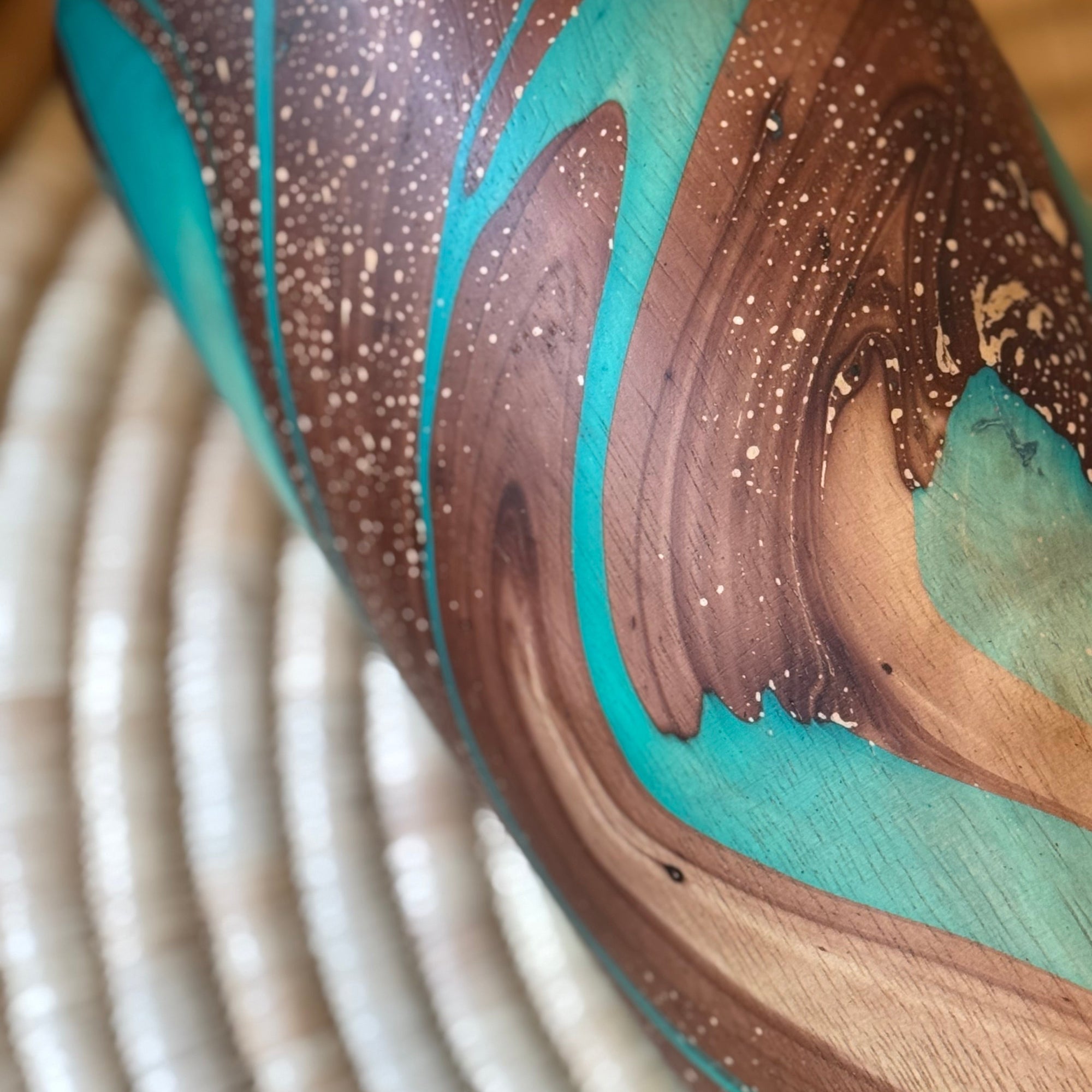 Tall Mango Wood Vase