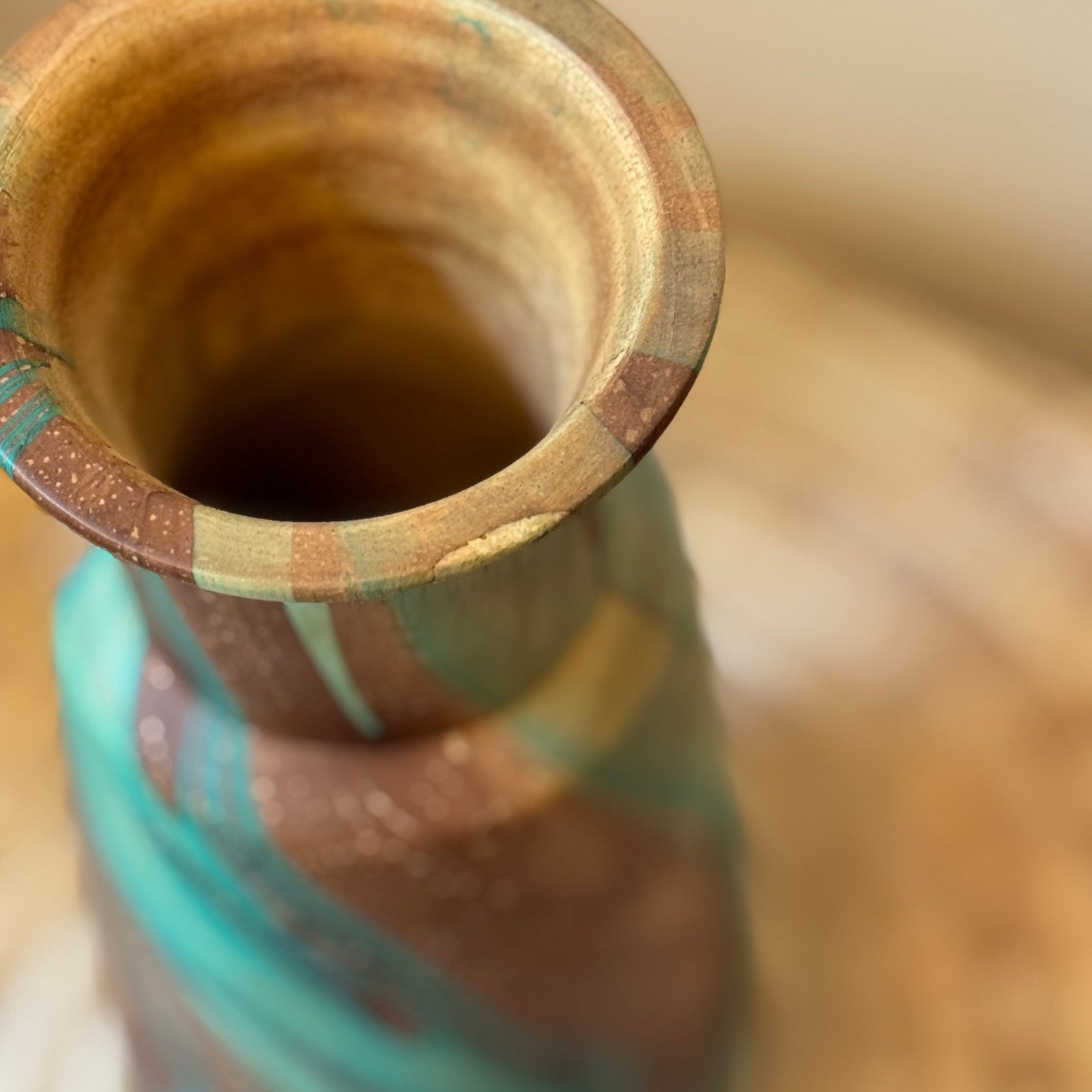 Tall Mango Wood Vase