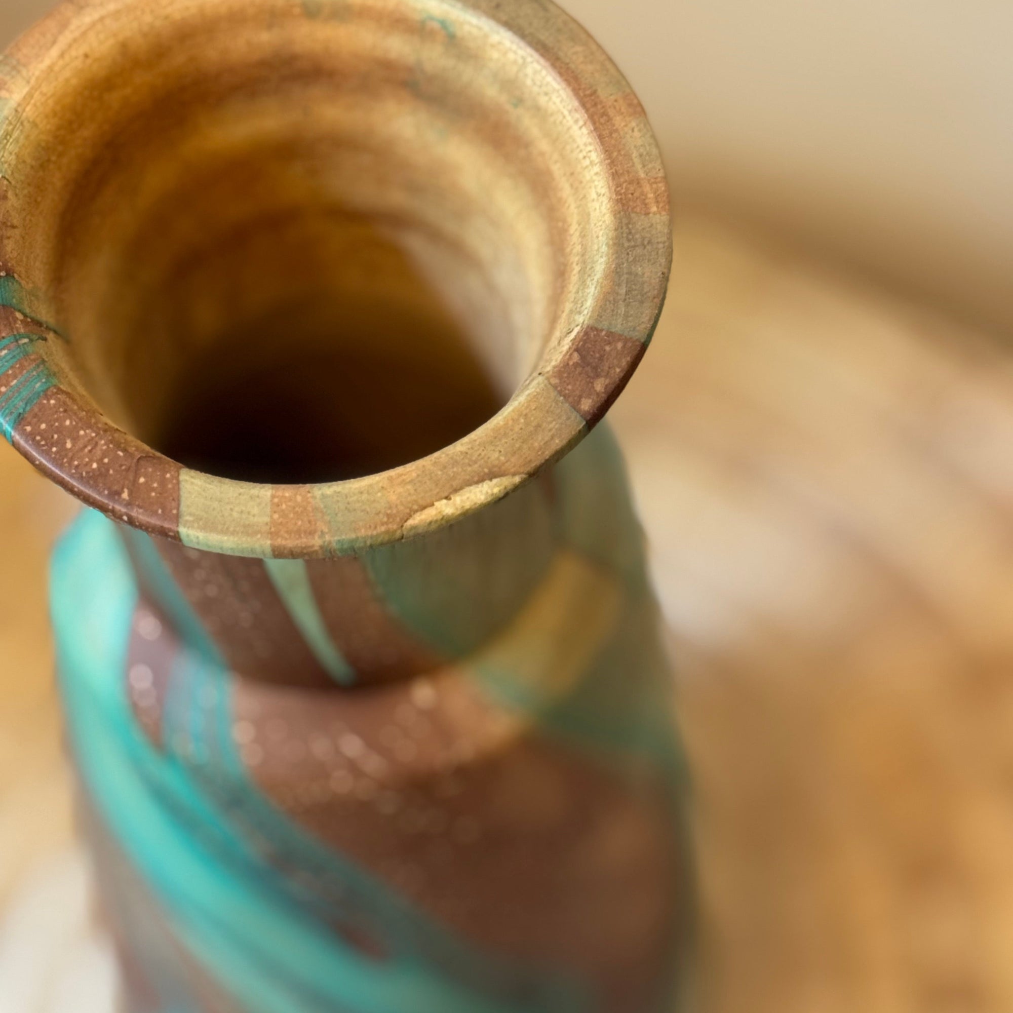 Tall Mango Wood Vase