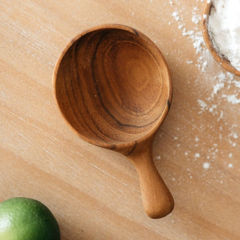 Teak Wood Condiment/Coffee Spoon