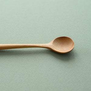 Teak Wood Dessert Spoon 1