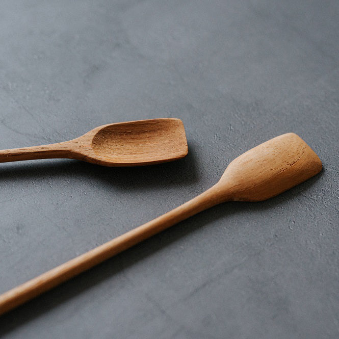 Teak Wood Dessert Spoon