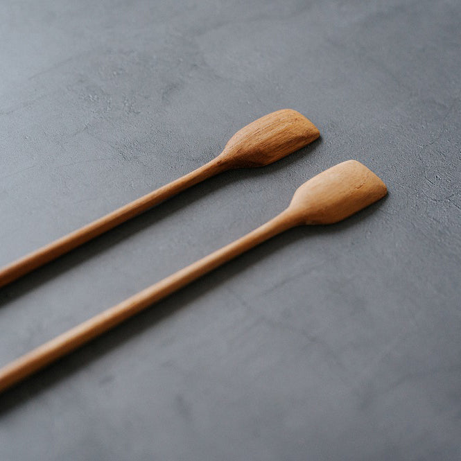 Teak Wood Dessert Spoon