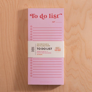 To Do List Pad | Pink & Red by good tuesday