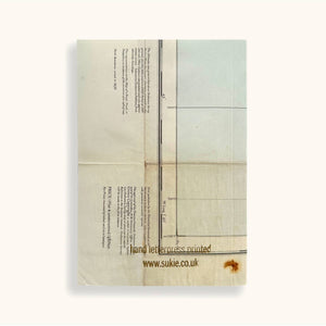 Carnet de notes vintage en lin doré