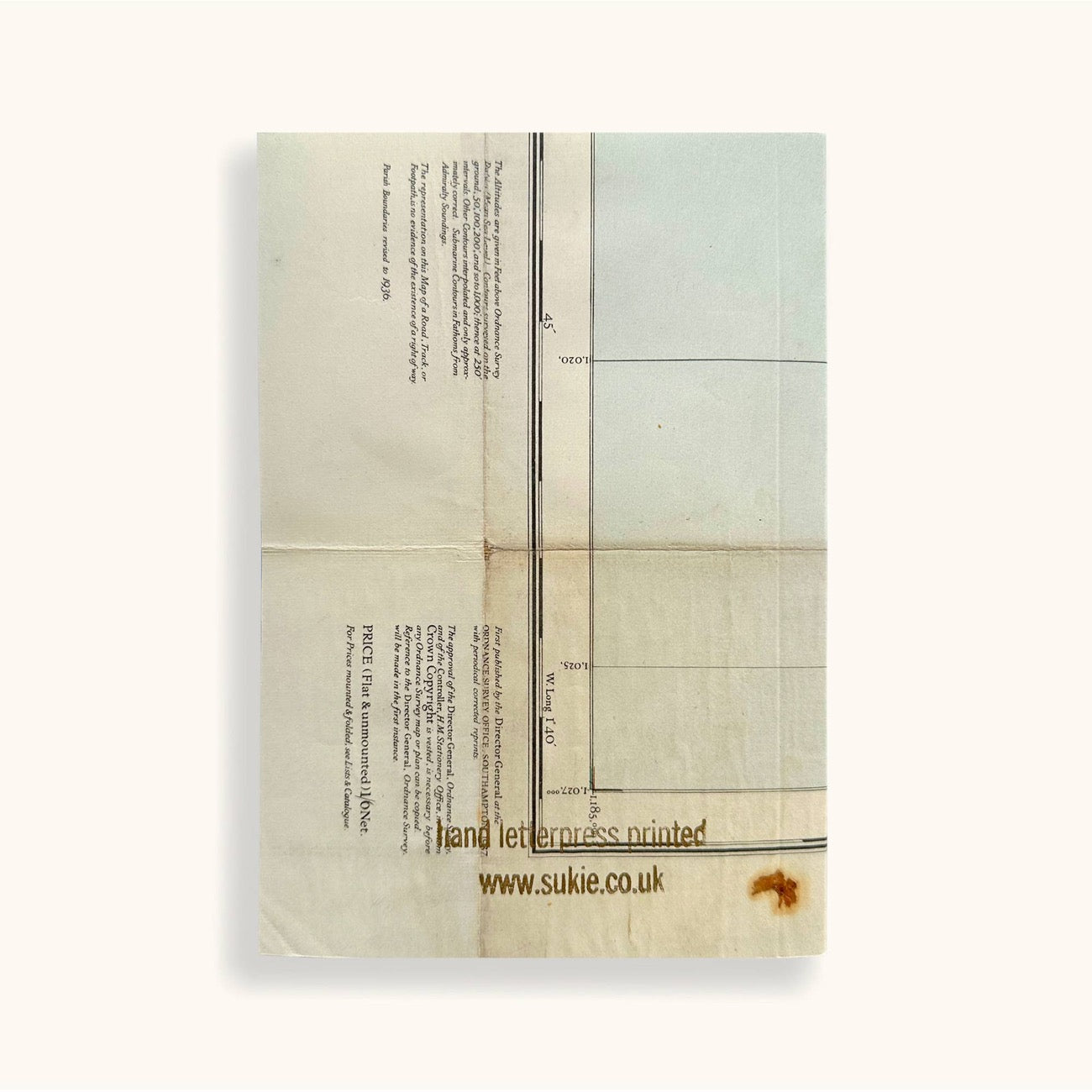 Carnet de notes vintage en lin doré