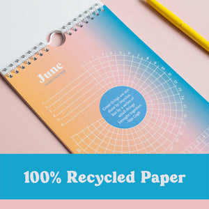 make in uk recycled paper habit journal