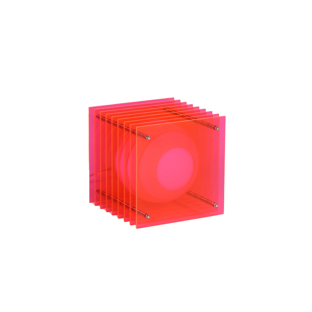 lop small square table lamp in pink