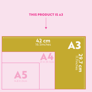 size comparison magnetic monthly planner