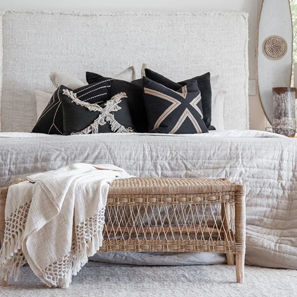 bedroom styling with malawi bench