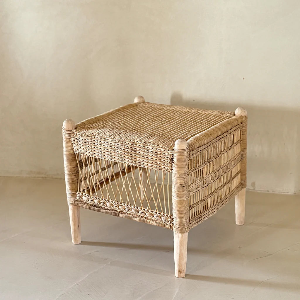 natural colour handmade malawi side table