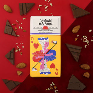 chocolate bar with marie antoinette packaging