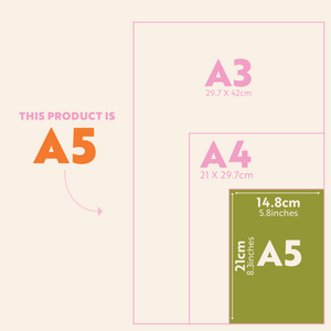 size comparison recipe journal