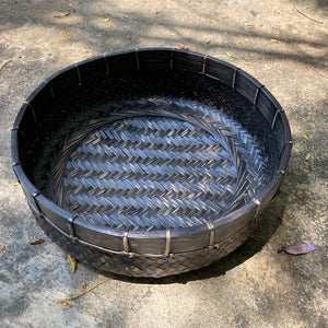 Black Bamboo Basket