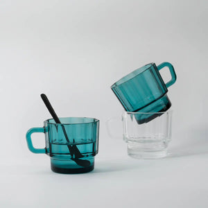 Verre W Bleu