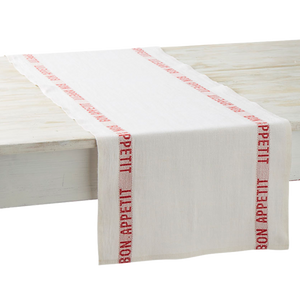 Bon Appetit Linen Table Runner