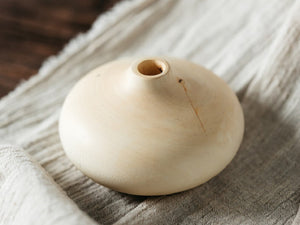 Buddha-Vase aus natürlichem Mangoholz