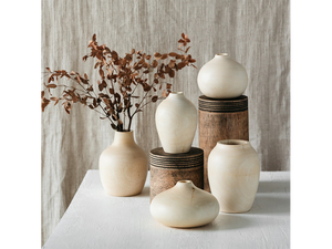 Buddha-Vase aus natürlichem Mangoholz