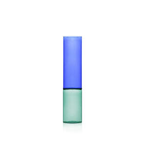 Bamboo Groove Vase Green/blue | 30cm
