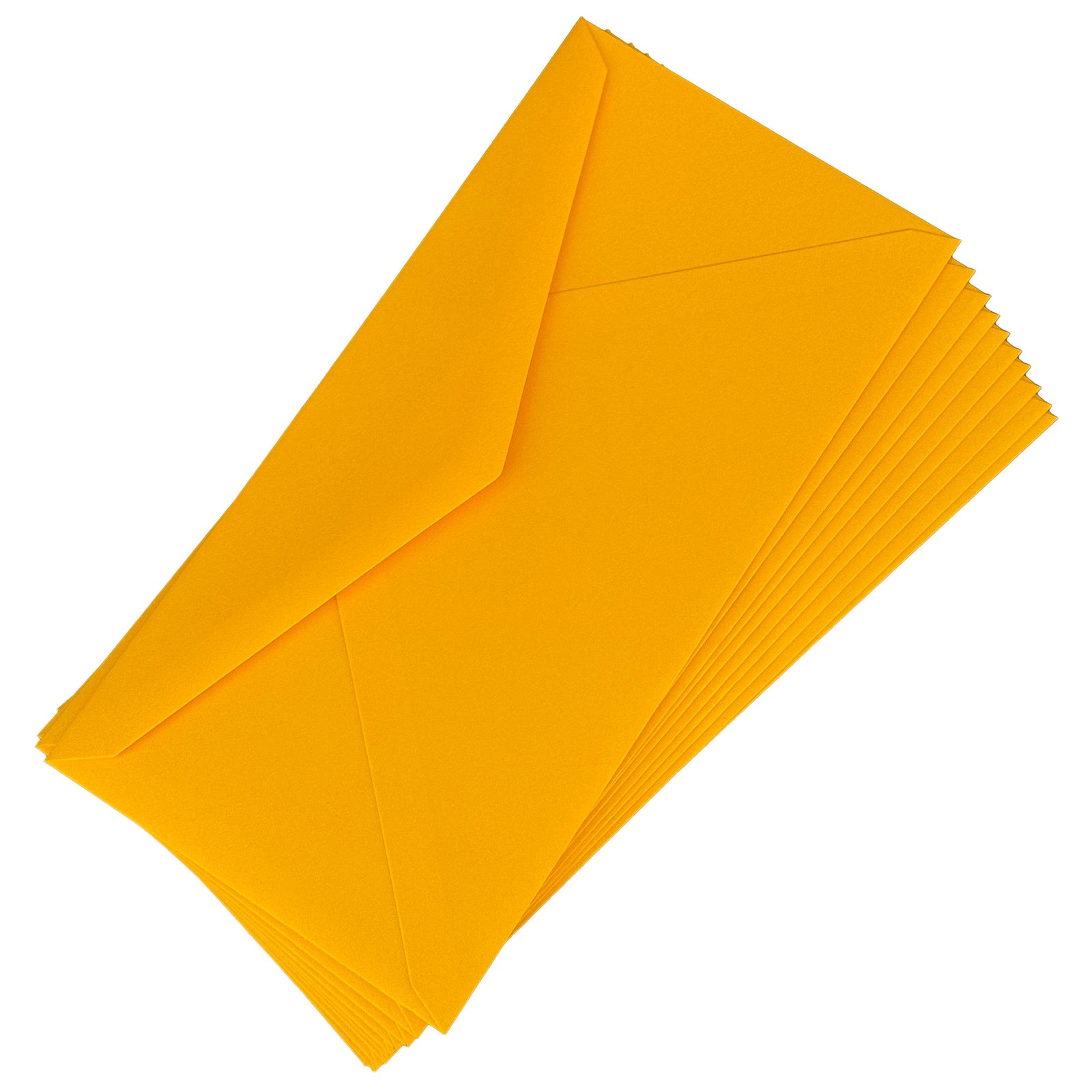 10 Vellum Envelopes | 110 x 225 mm | Mango Yellow
