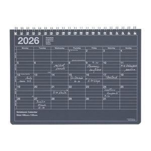 2026 Notebook Calendar S | Black
