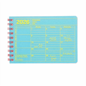 2026 Notebook Calendar XS | Blue