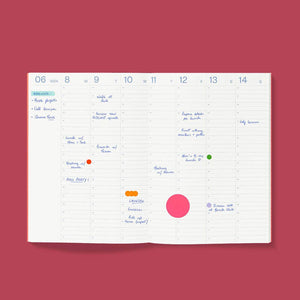 2026 PLANNER | CHERRY | TIME-BLOCK
