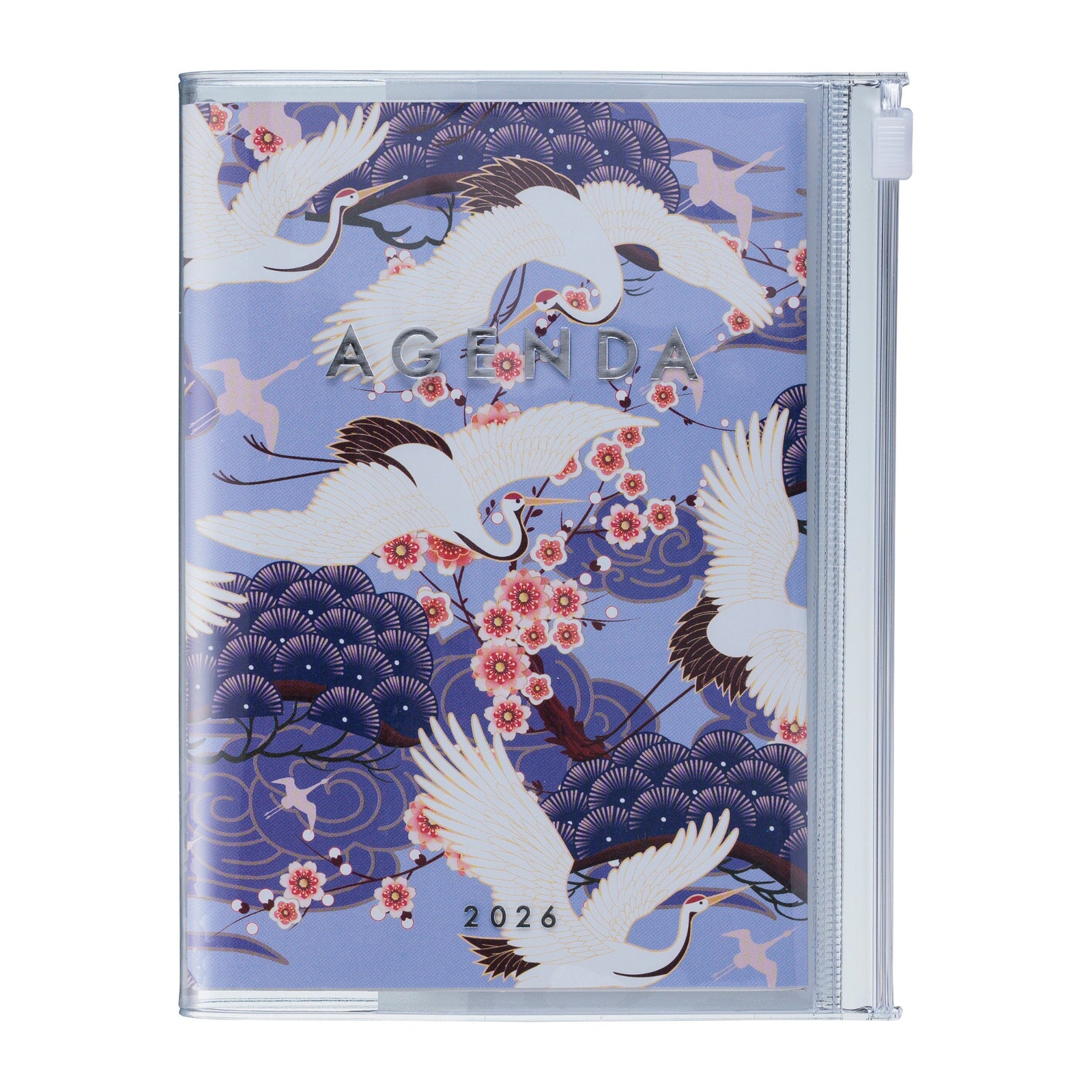 2026 Pocket Calendar Agenda A6 | Birds Purple