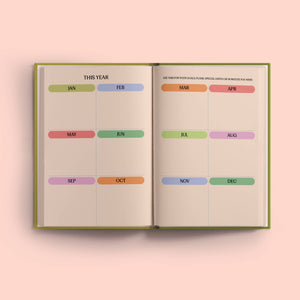 2026 Weekly Planner | A5 | Pistachio Stripe