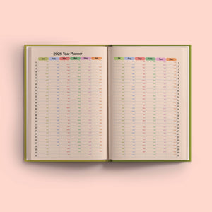 2026 Weekly Planner | A5 | Pistachio Stripe