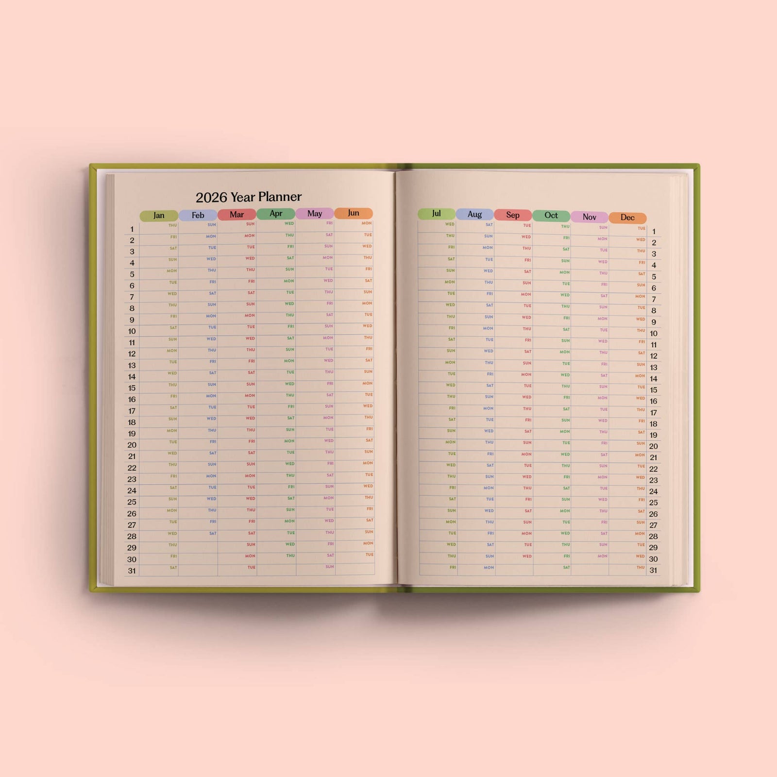 2026 Weekly Planner | A5 | Soft Focus