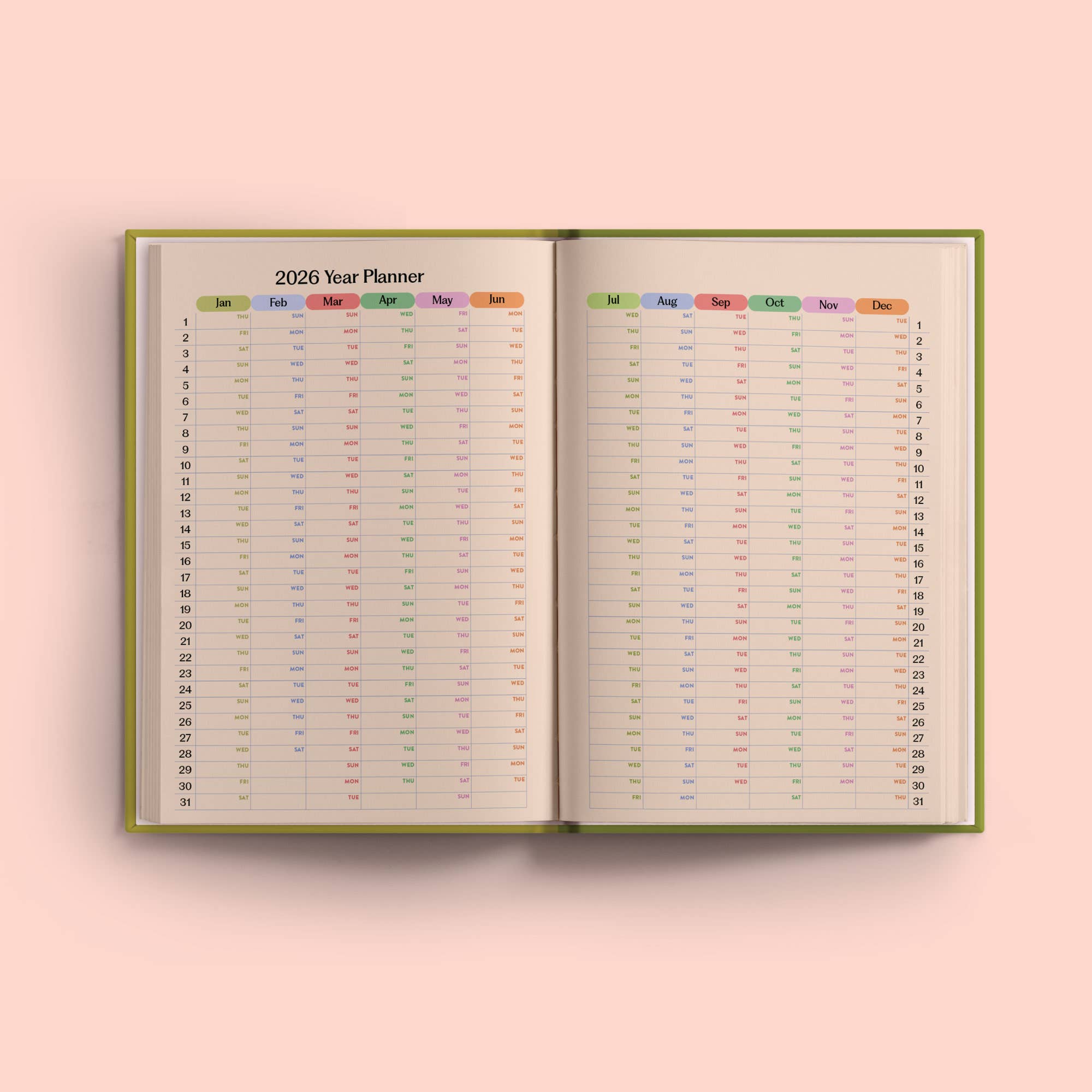 2026 Weekly Planner | A5 | Soft Focus