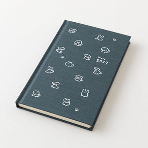 2027_Book_Style_Diary_B6_Dog_Navy
