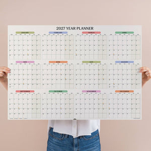 2027 Large A1  Wall Planner | Landscape | Pastel