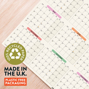2027 Large A1  Wall Planner | Landscape | Pastel