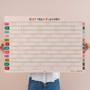 2027 Large A1 Wall Planner | Landscape | Play Nice Arches