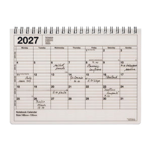 2027 Notebook Calendar S